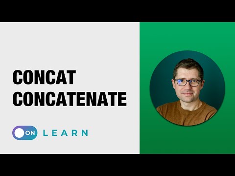 Functia CONCATENATE / CONCAT in Excel