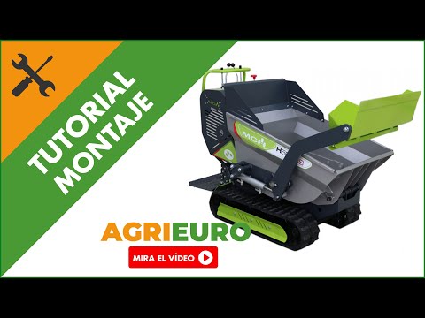 Montaje Carretilla de orugas MCH H560CS - GX - Caja dumper hidráulica 500 kg con pala