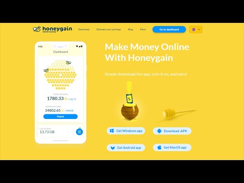 Honeygain.com - Зарабатывай от 20 Долларов в неделю