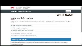 How to Submit Employment Insurance or EI Report Online 2026  #tutorial  #canada   #foryou  #trending