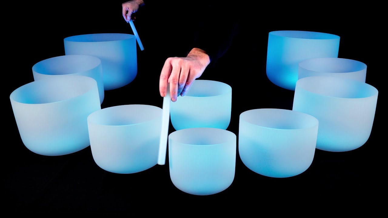 Crystal Bowls for Deep Sleep 🌀 Healing Sounds for Chakras 432 Hz