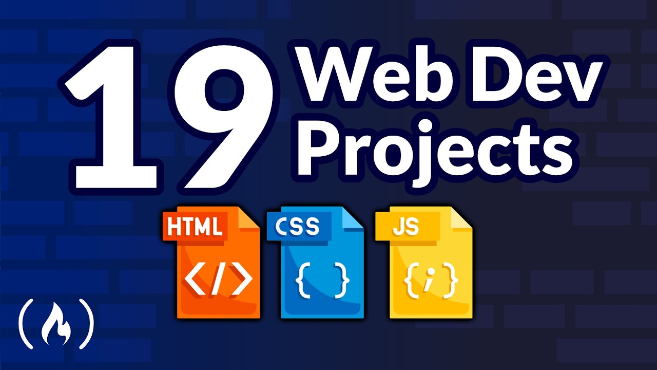 19 Web Dev Projects – HTML, CSS, JavaScript Tutorial
