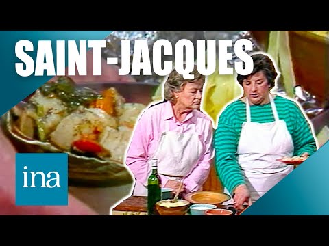 Scallops in foil and in a casserole dish by Maïté | INA Les Recettes Vintage