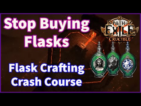 5 Minute Flask Craft Crash Course | Surprisingly Profitable | Path of Exile  Crucible League 3.21