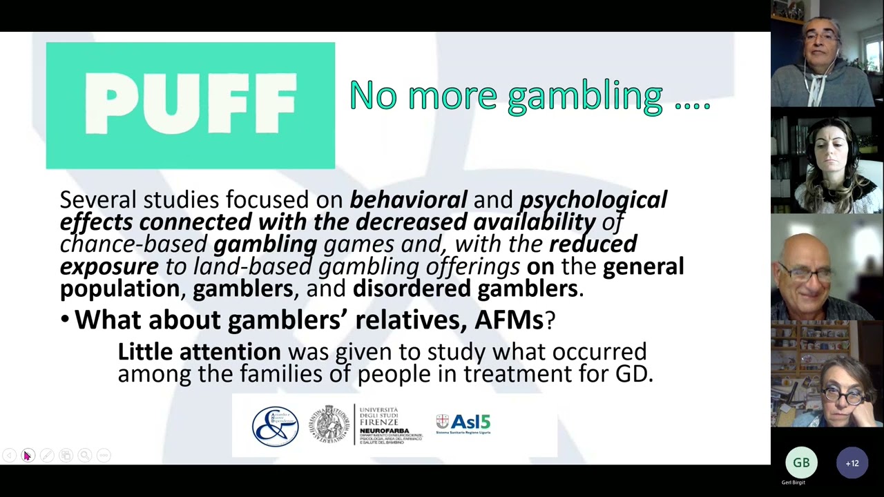 Affected Family Members of Disordered Gamblers during the COVID-19 Pandemic in Italy during Lockdown