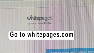 How To Remove Information From White Pages