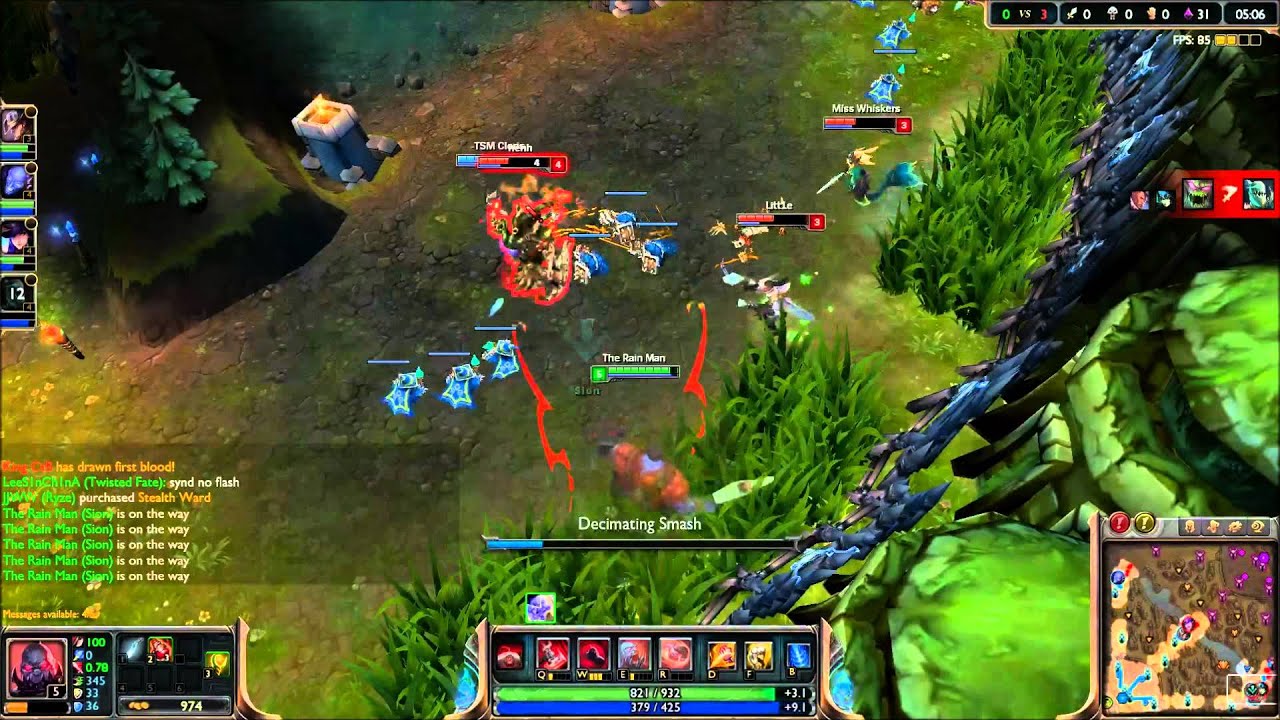 Liên Minh Huyền Thoại: Xem sự bá đạo của Sion làm lại :D