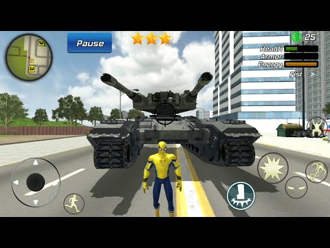 Super Spider Rope Crime City Battle | Flying Spider Ninja Gangster City - Android GamePlay