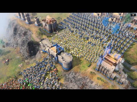 Age of Empires 4 - MASSIVE HILL DEFENSE