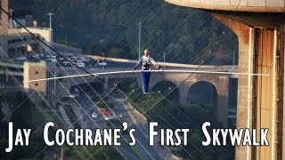 preview picture of video 'Jay Cochrane First Skywalk in Niagara Falls 2012'