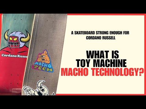 NEW Toy Machine Macho Tech: Reinventing the skateboard for Cordano Russell