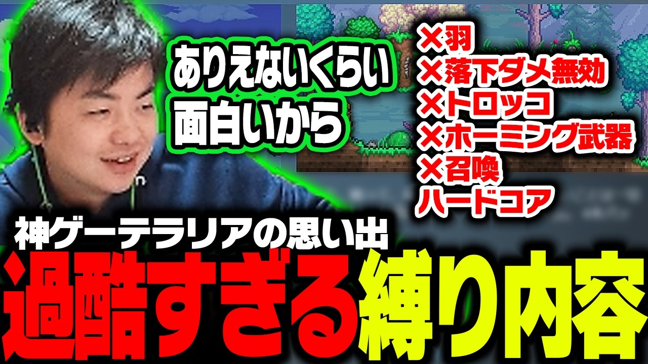 【ささ】遊びつくした神ゲー"テラリア"がより面白くなる縛りと完成度の高すぎるCalamityModの思い出を語るささ【雑談】