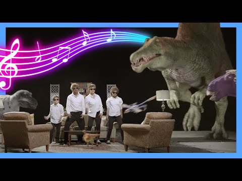 🕶 Dino Shades at Night Song 🎶 ! Rock with the Raptors! 🦖 | @DinoKids | Dinosaur Song for Kids