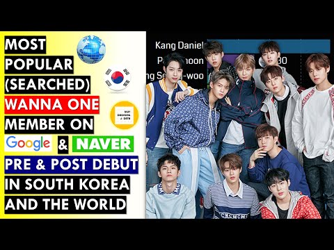 Most Popular (Searched) Wanna One Member On Google and Naver In South Korea and worldwide
