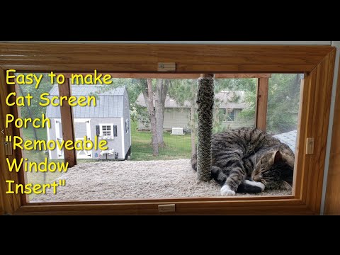 How to build a Cat Window Screen Porch/CATIO---DIY