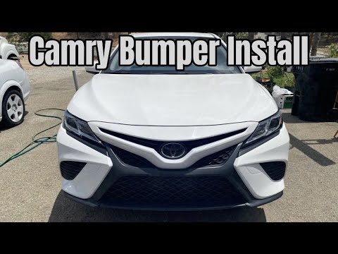 Toyota Camry Front Bumper Replacement 2018 SE XSE