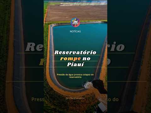 Um reservatório de irrigação se rompeu #noticias #piauí