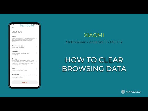 How to Clear Browsing data - Xiaomi Mi Browser [Android 11 - MIUI 12]