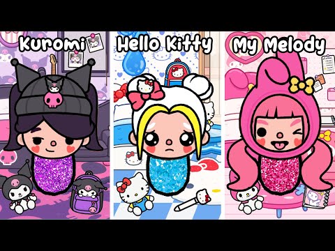 Hello Kitty, My Melody and Kuromi Stories Compilation | Sad Story  Toca Life World | Toca Boca