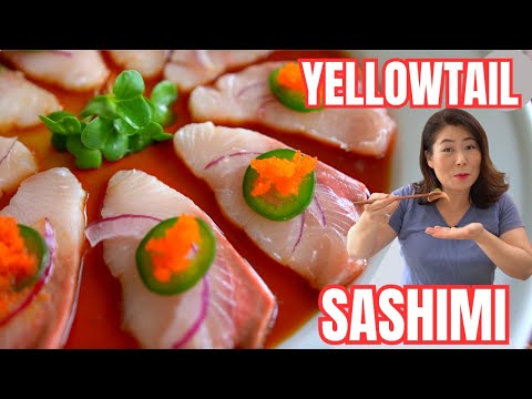 Mouthwatering sashimi appetizer recipe that melts in your mouth like butter! EASY Gourmet Recipe 방어회