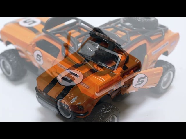 Автомобиль Внедорожник kings toy инерционный световые звуковые эффекты металлический оранжевый 1:36 - видео