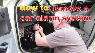 Tips for removing a car alarm system