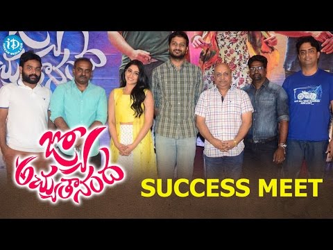 Jo Achyutananda Movie Success Meet | Nara Rohith, Naga Shaurya, Regina