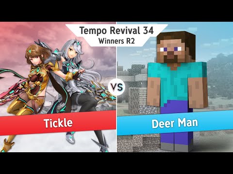 Tempo Revival 34 - Tickle (Pyra Mythra) Vs. Deer Man (Steve) - WR2 - Smash Ultimate