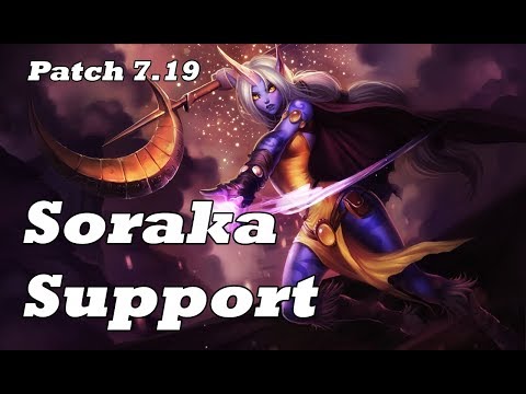 [3] [Ranked] Soraka Support vs Varus and Brand [Patch 7.19] [Season 7] [Full Game Commentary]
