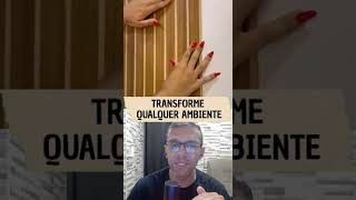 Placas Painel Ripado MDF Autocolante Decoração de Parede