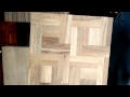 Teak parquet flooring