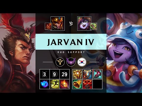 Jarvan IV Support vs Lulu - KR Master Patch 25.14