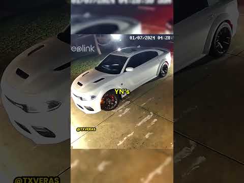 Thief Tries To Steal Hellcat Off Driveway