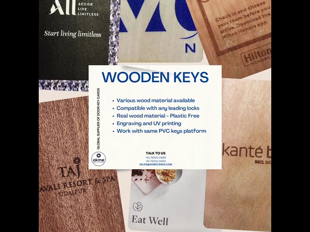 Wooden Key Cards - Uv Printed Wooden Rfid Key Cards Trader - Wholesaler ...