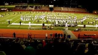 preview picture of video 'Downingtown West Marching Band at Owen j. Roberts Cavalcade Competition - 10/04/2014'