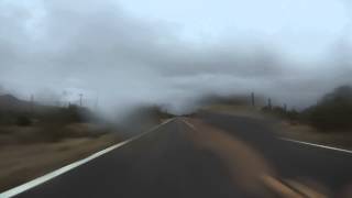 preview picture of video 'Rear View Drive on AZ SR 86 west to Hickiwan Wash, Arizona, 8 October 2014, GP050098'