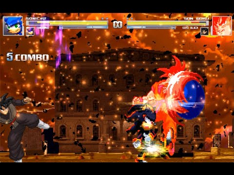 Mugen 1.0 Request#54 - Sonic & Shadow vs Goku & Goku Black