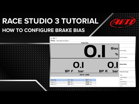 AiM Race Studio 3 - Configuring Brake Bias
