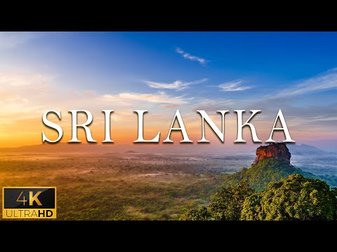 FLYING OVER SRI LANKA (4K UHD) - Relaxing Music Along With Beautiful Nature Videos - 4K Video UHD