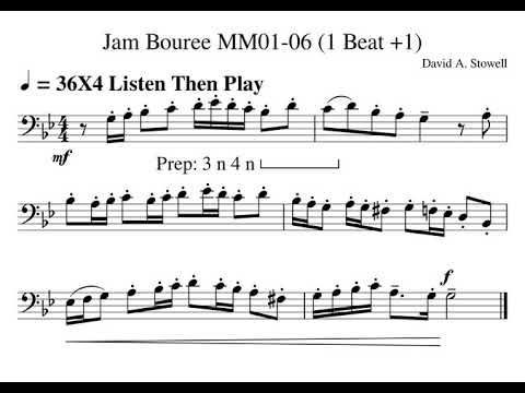 Jam Bouree MM01d 02a Listen Then Play Tempo 36