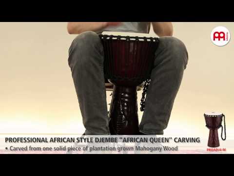 Meinl Percussion PROADJ4-M Pro 10" Mahogany Rope Tuned Djembe, Hand Selected Goat Skin Head (VIDEO) image 7