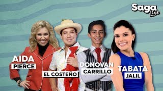 Tabata Jalil, Aida Pierce, Donovan Carrillo y El Costeño en #SagaLive con Adela Micha