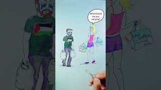 stand for humanity 🇵🇸 #sad #reality #handmade #animation #meaningful #deep #art #reels #sadstatus