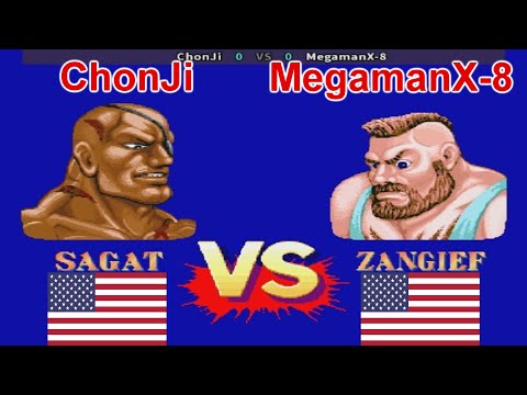 Street Fighter II': Hyper Fighting - ChonJi vs MegamanX-8