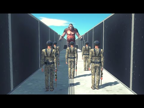 Goro The Giant Vs 5x Every Unit In Narrow Corridor ARBS | Animal Revolt Battle Simulator
