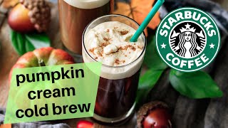 How to Make Starbucks Pumpkin Cream Cold Brew