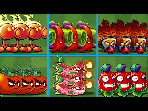 PVZ 2 6 Best Red Plants Battle - Who Is Best Plant?