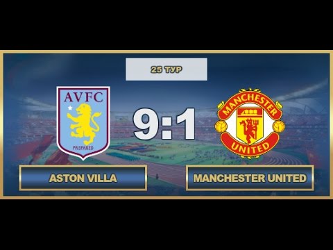 AFL. England. Premier League. Tour 25. Aston Villa - Manchester United