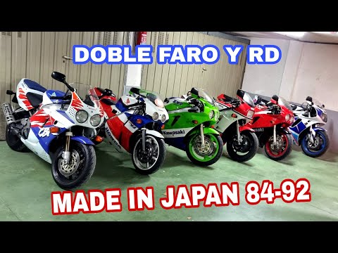 Os presento Mis 6 MOTOS Japonesas Deportivas de los años 80-90 de 2 faros y RD 😊
