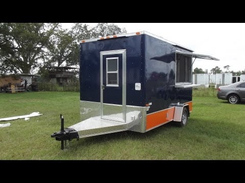 12ft Harley Colors Single Axle Concession Trailer